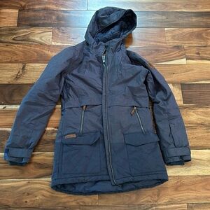 women’s blue columbia coat